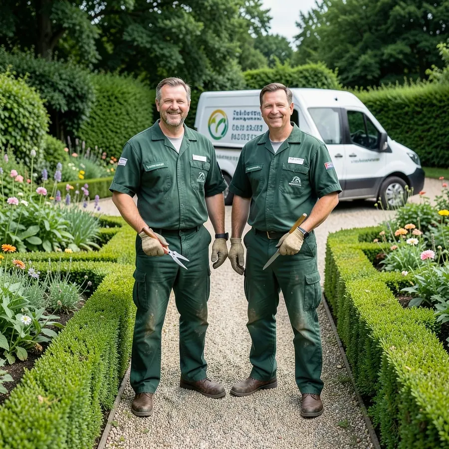 Gartenglück Team bei der Arbeit