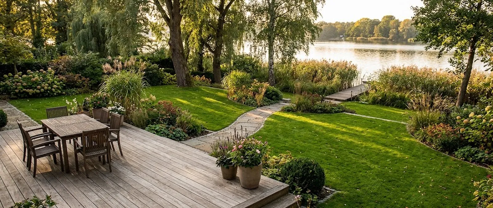 Gartenpflege in Groß Glienicke - am See, zwischen Potsdam und Berlin.